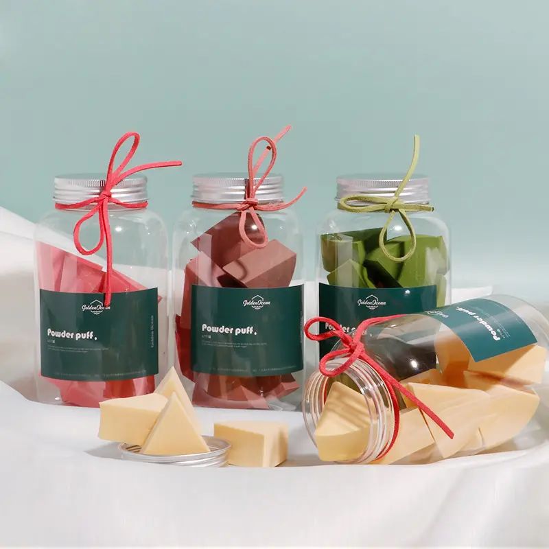 Socraíonn Spúinse Mini Makeup Dath Meascán Uirlisí Cumaisc Scéimhe Uirlisí Makeup Bunús Aghaidh Spúinse