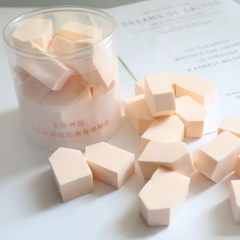 Buidéal Candy Puff Uimh Cárta Púdar Makeup Remover Pad áilleacht Uibheacha